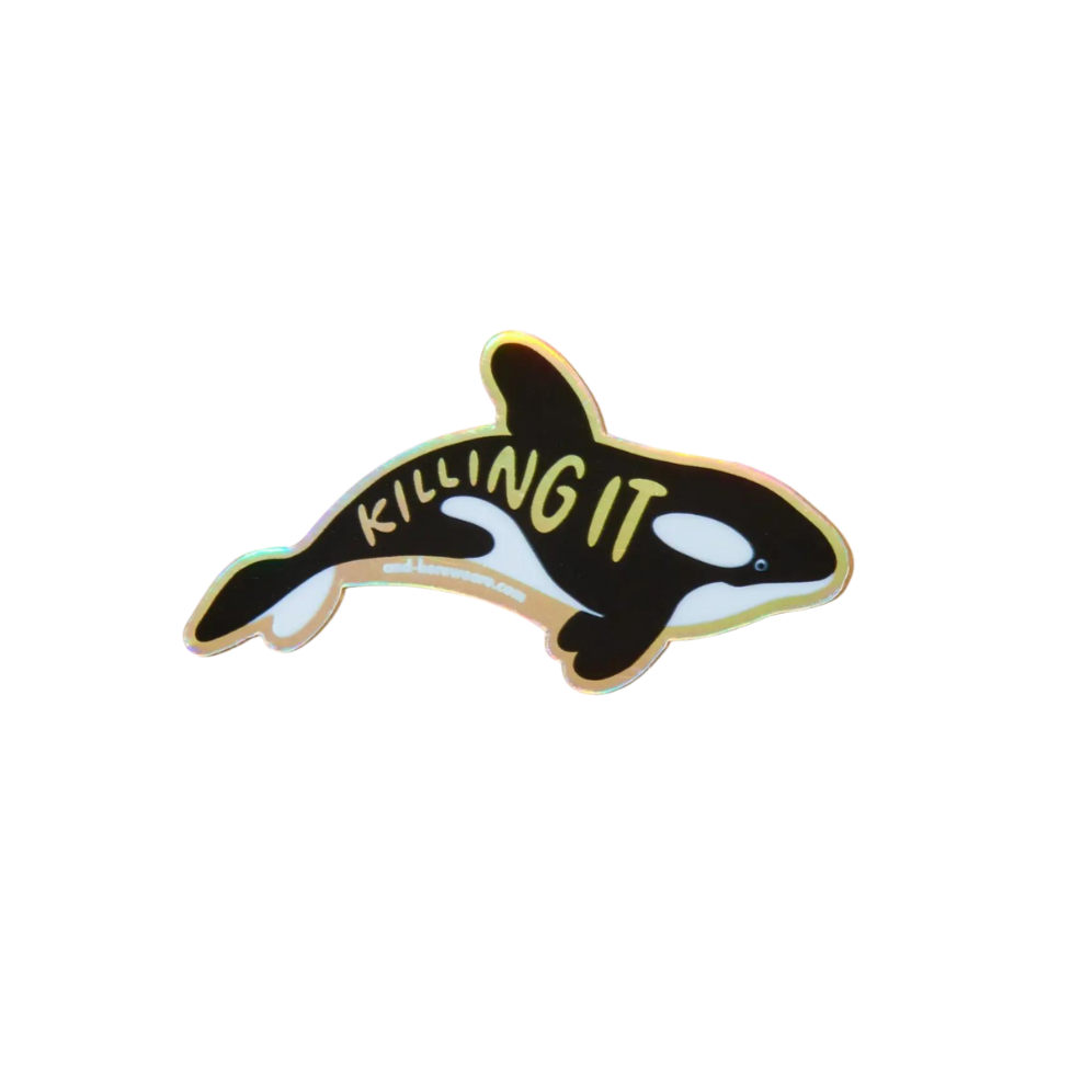 Killing It Orca Sticker