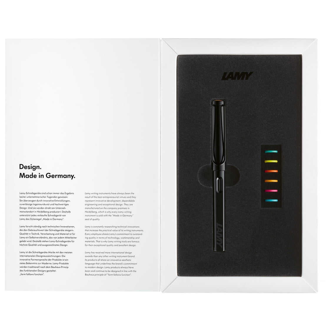 LAMY Safari All Black Multi Ring Fountain Pen