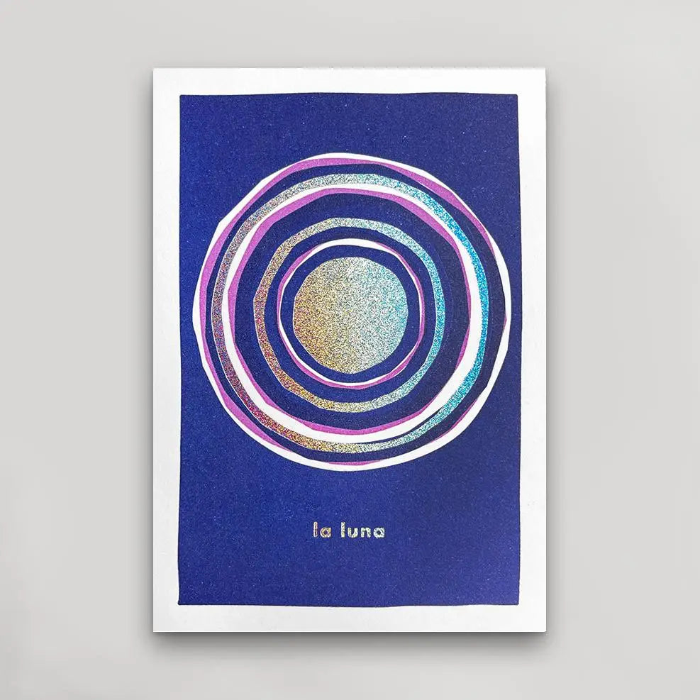 La Luna Holographic Postcard, Hammerpress