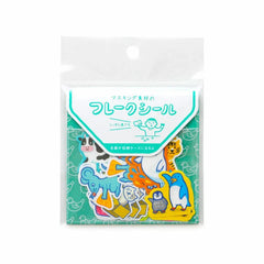 Laid-Back Animals Flake Stickers