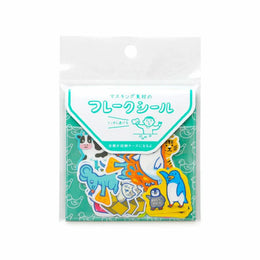 Laid-Back Animals Flake Stickers