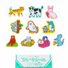 Laid-Back Animals Flake Stickers