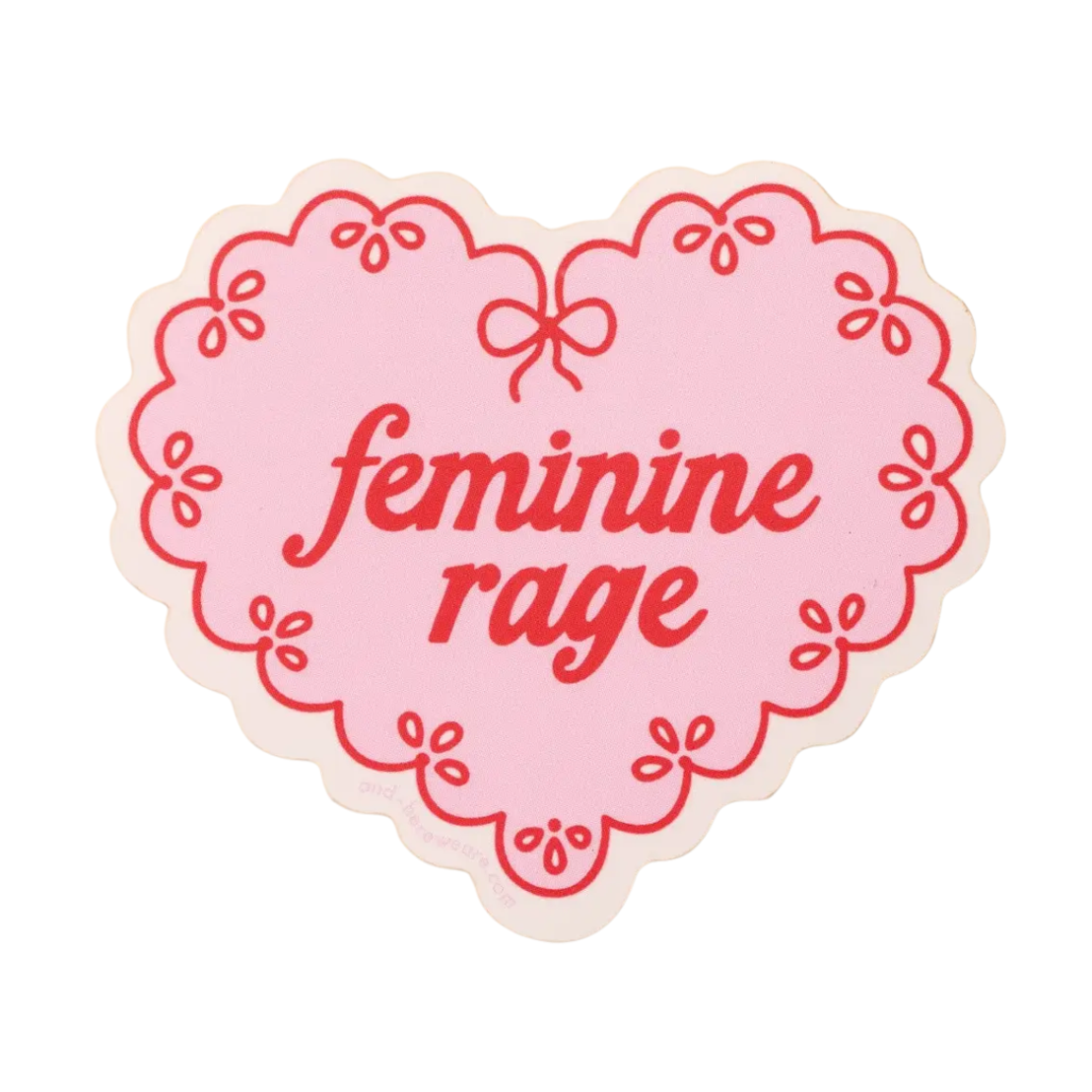 Feminine Rage Heart Sticker