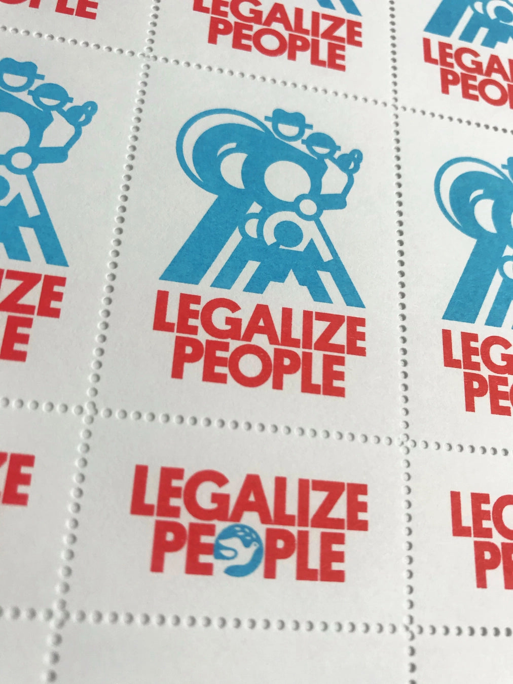 Legalize People Stamp Stickers