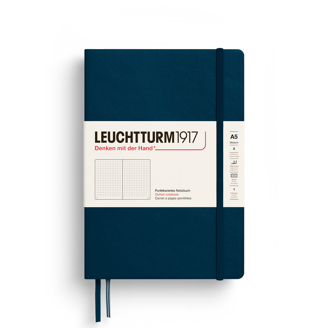 Leuchtturm1917 A5 Dotted Hardcover Notebook