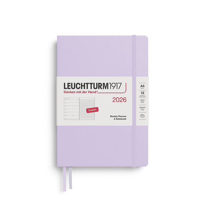 Leuchtturm1917 A5 2026 Weekly Planner + Notebook