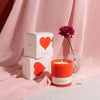 Love Potion Red Glass Candle