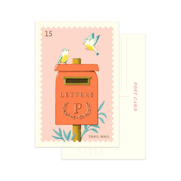 Mailbox Birds Postcard, JooJoo Paper