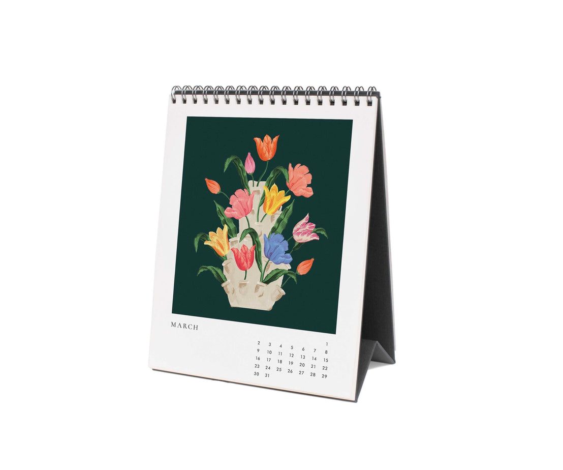 2025 Flower Studies Desk Calendar