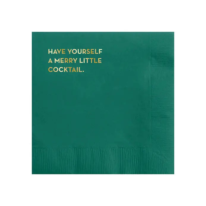 Merry Cocktail Xmas Napkins