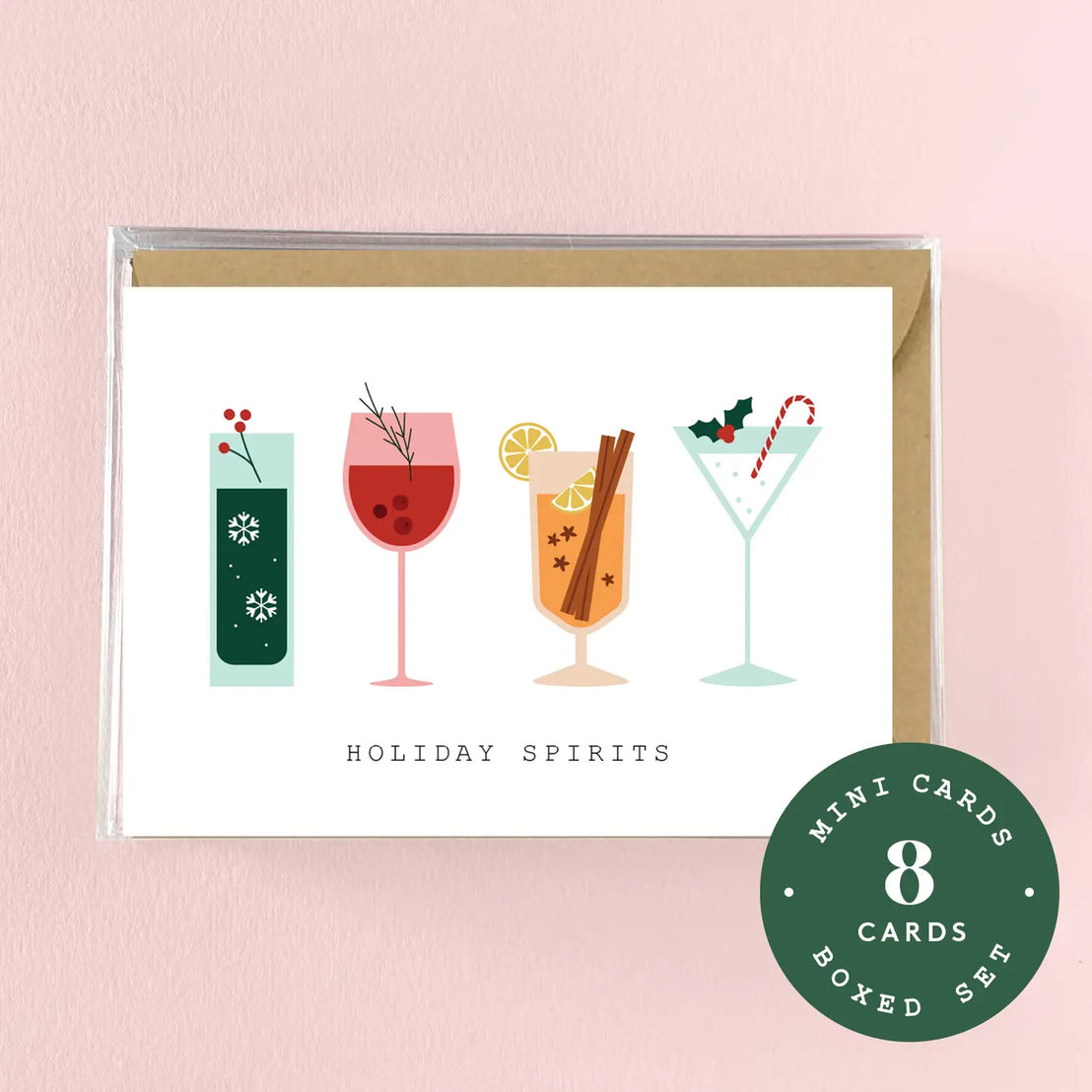 Holiday Spirits Mini Enclosure Cards