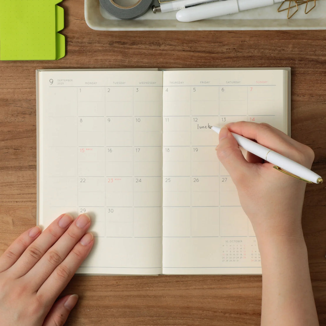 2027 Navy B6 Katy Monthly Planner