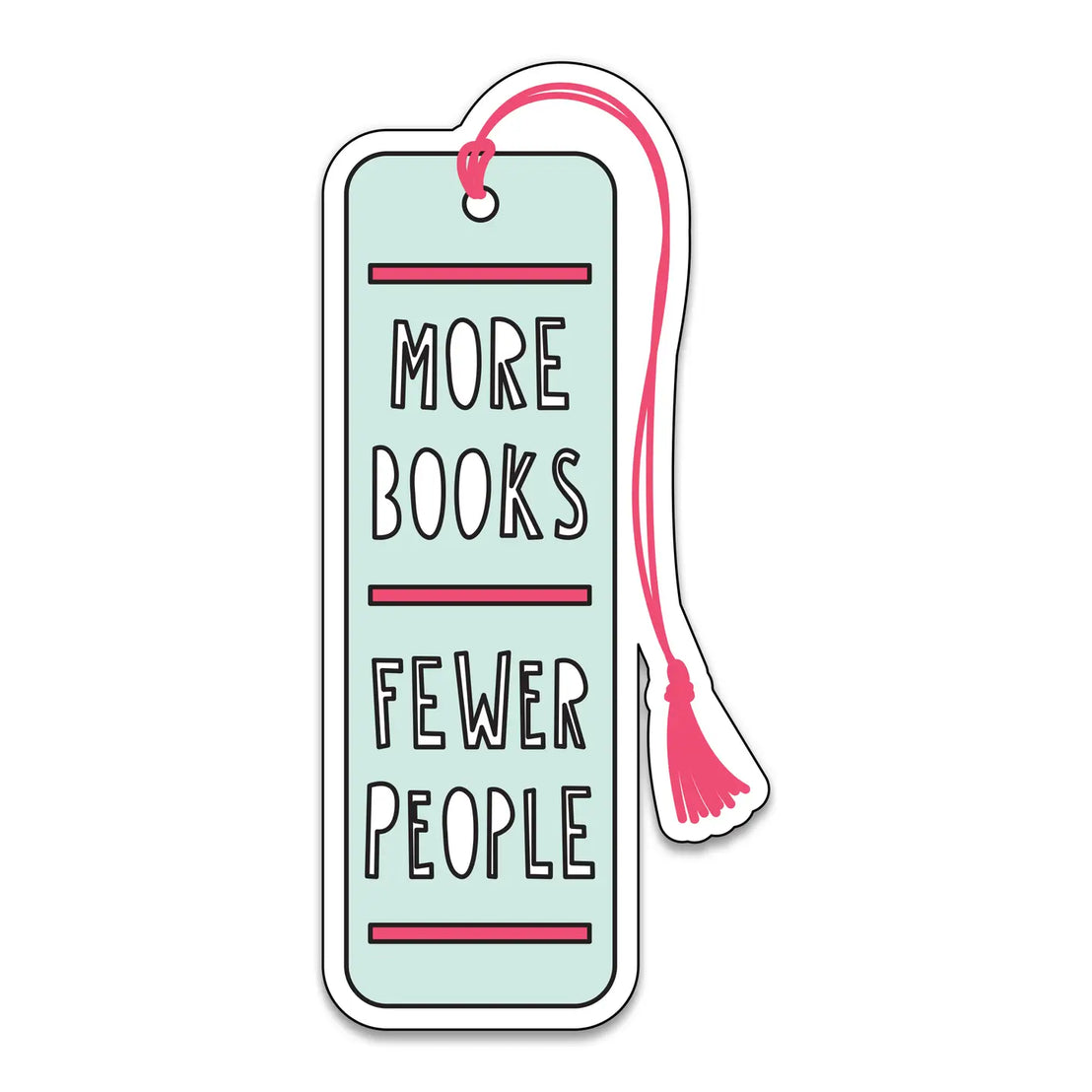 More Books, Fewer People Sticker