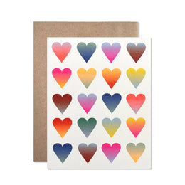 Neon Gradient Hearts, Hartland Cards