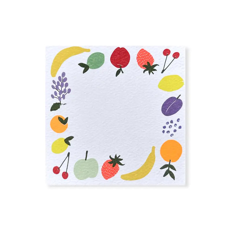 Neon Fruit Mini Flat Note Set