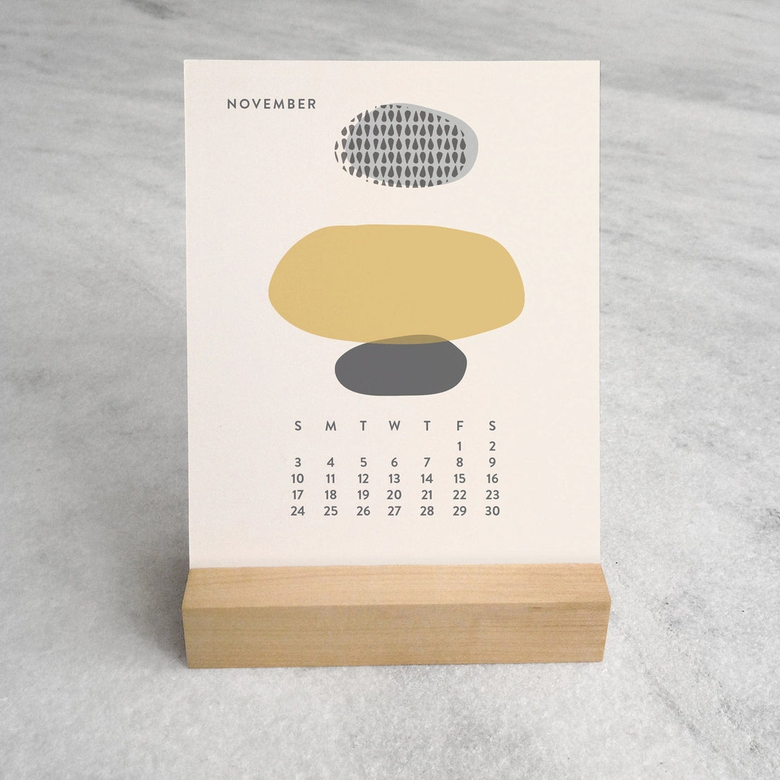 Abstract 2024 Desk Calendar