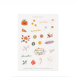 October-December Sticker Sheet