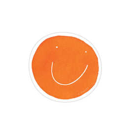 Orange Smiley Sticker