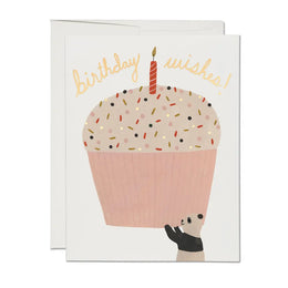 Panda Cupcake Birthday, Red Cap Cards