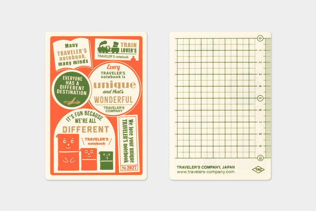 *Pre-order* 2027 Passport Plastic Sheet, Traveler's Company