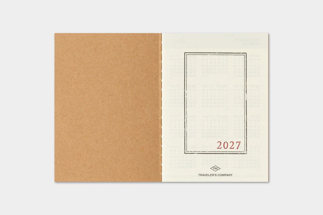 *Pre-order* 2027 Passport Monthly Refill, Traveler's Company