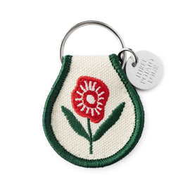 Poppy Flower Patch Keychain