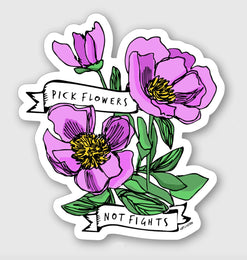 Pick Flowers Sticker