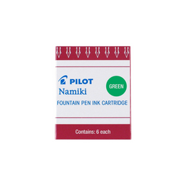 Pilot Namiki fountain pen ink cartridge packaging on a white background
