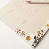 Poppy Field Weekly Desk Pad