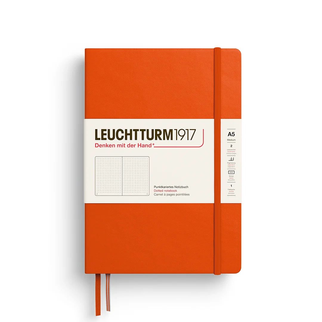 Leuchtturm1917 A5 Dotted Hardcover Notebook