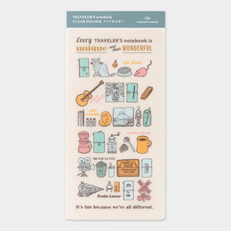 *Pre-order* 2027 Regular Clear Folder, Traveler's Company