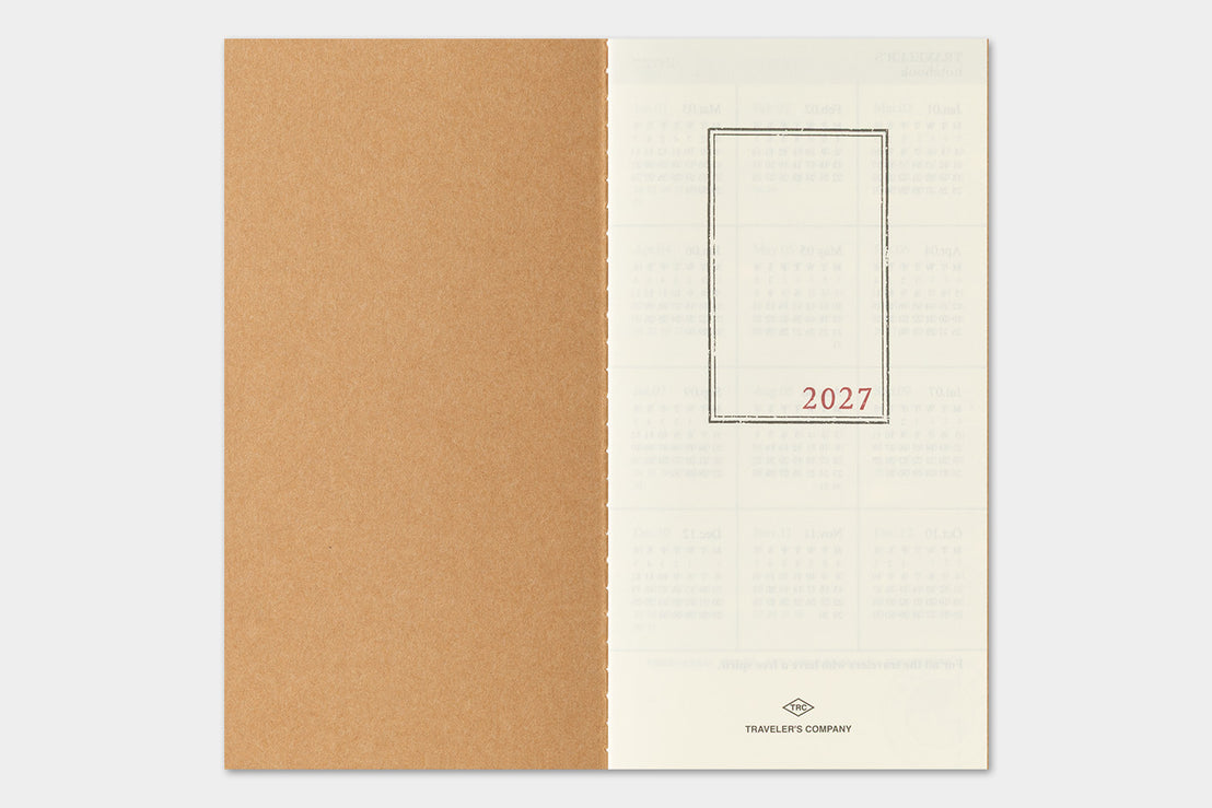 *Pre-order* 2027 Regular Monthly Refill, Traveler's Company