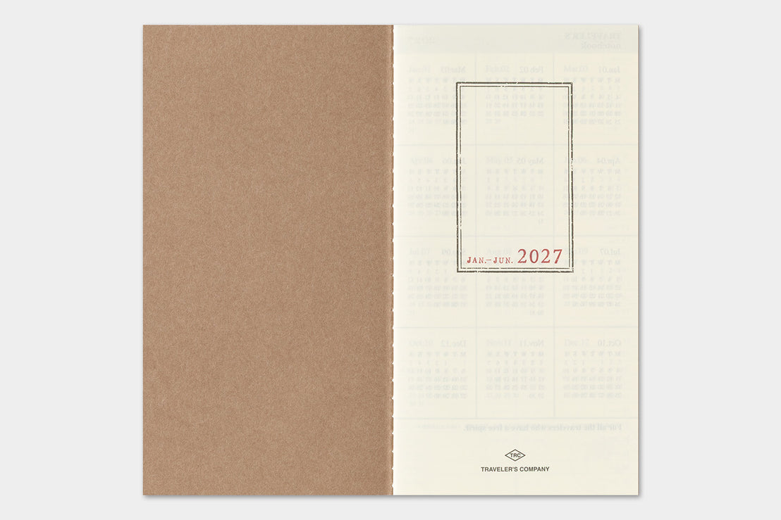 *Pre-order* 2027 Regular Weekly + Memo Refill, Traveler's Company