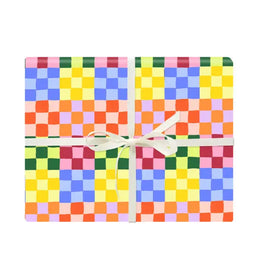 Rainbow Check Gift Wrap