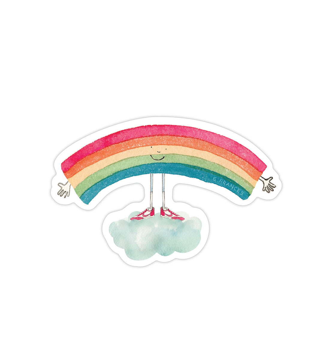 Rainbow Hug Sticker