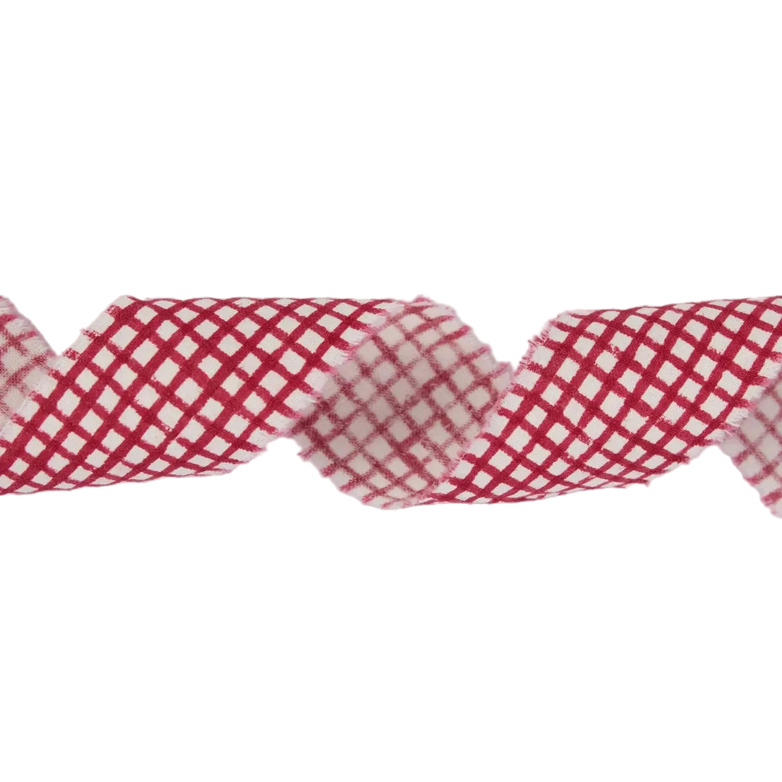 Mini Red Gingham Ribbon