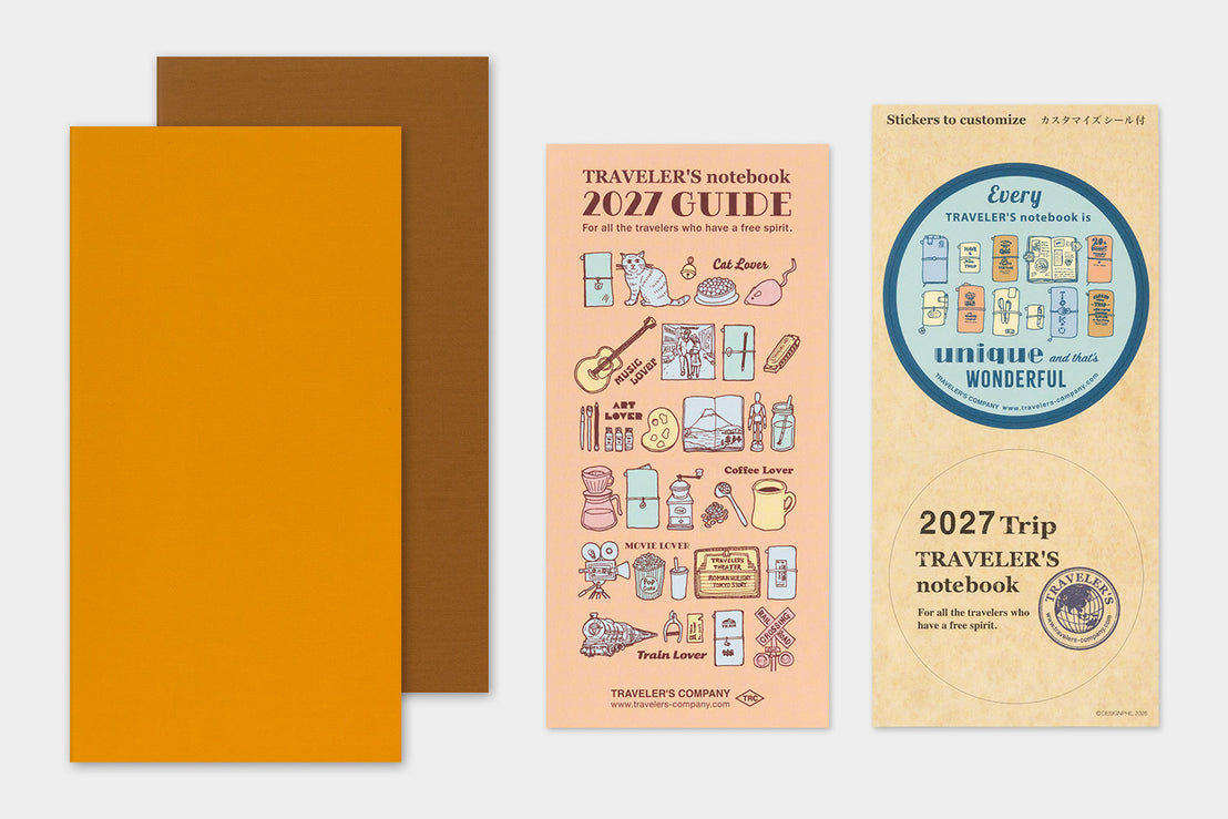 *Pre-order* 2027 Regular Weekly Vertical Refill, Traveler's Company