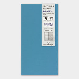 *Pre-order* 2027 Regular Weekly + Memo Refill, Traveler's Company