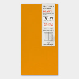 *Pre-order* 2027 Regular Weekly Vertical Refill, Traveler's Company