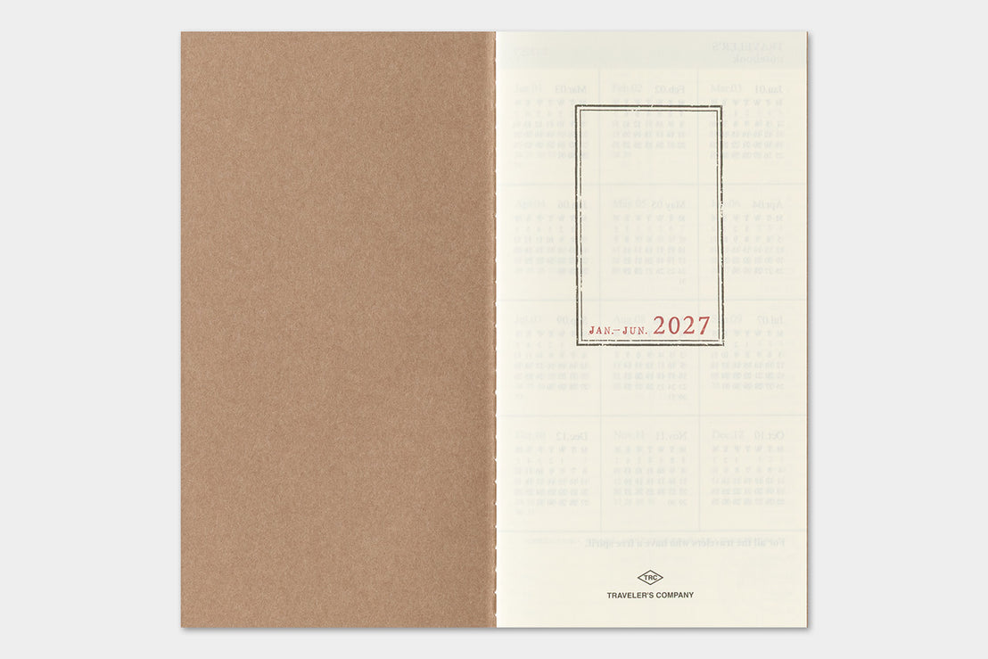 *Pre-order* 2027 Regular Weekly Vertical Refill, Traveler's Company