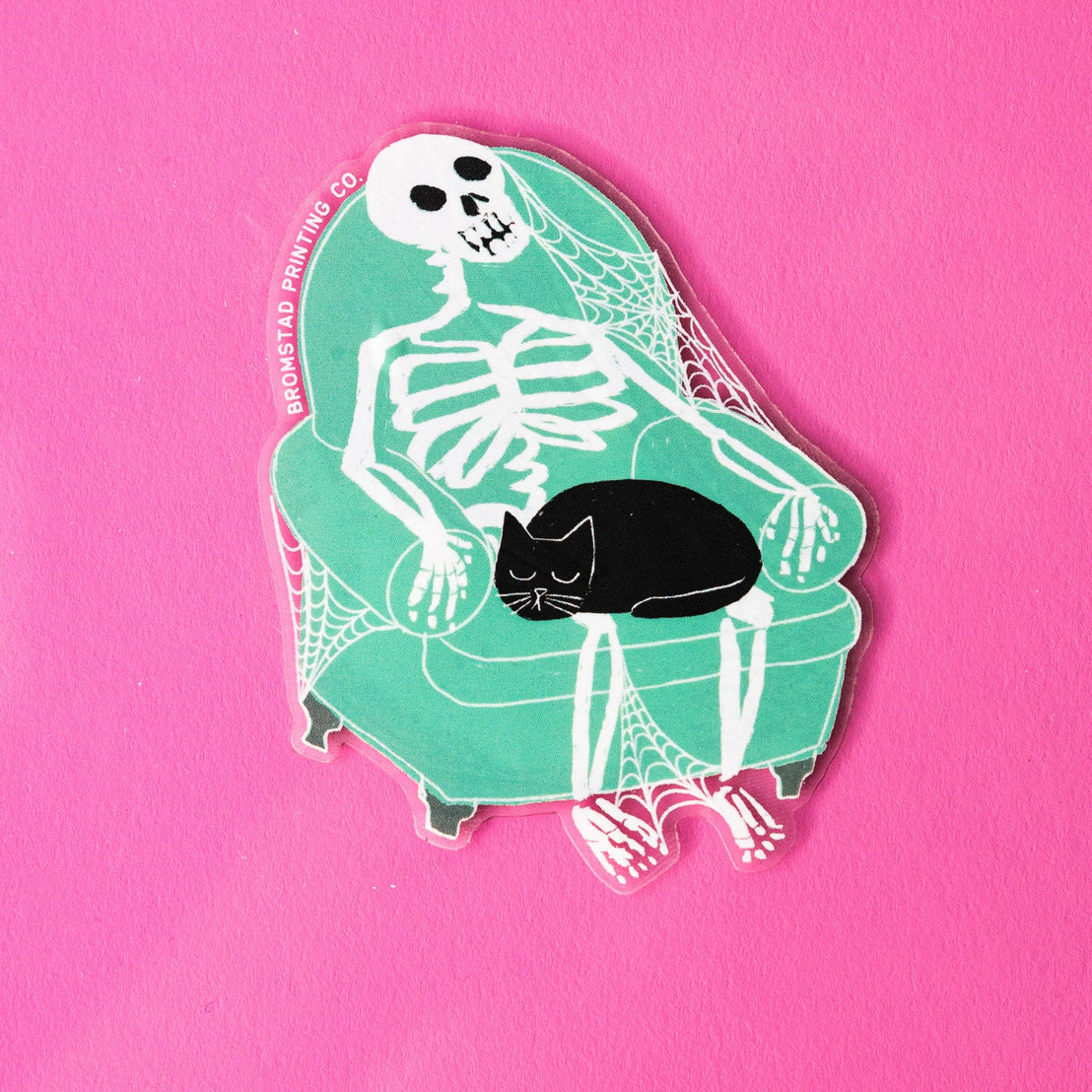 Skeleton Cat Sticker