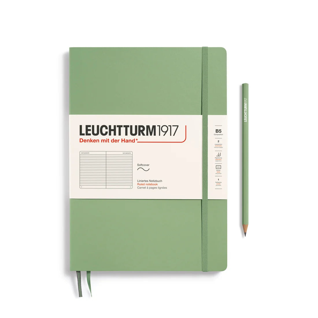 Leuchtturm1917 B5 Ruled Softcover Notebook