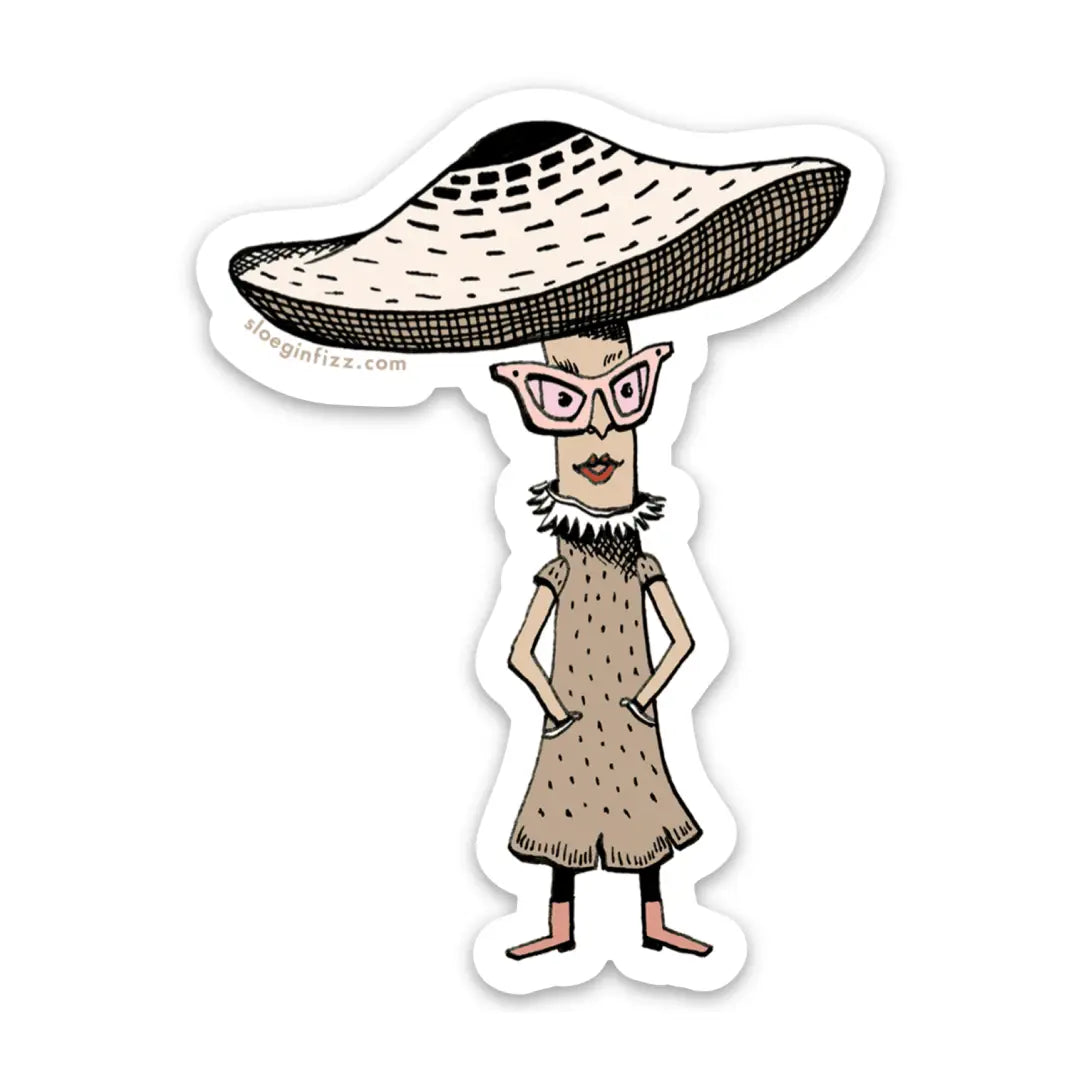 Sassy Mushroom Sticker