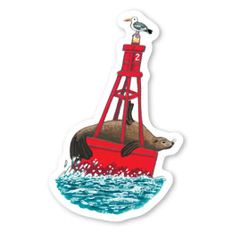 Sea Lion Bouy Sticker