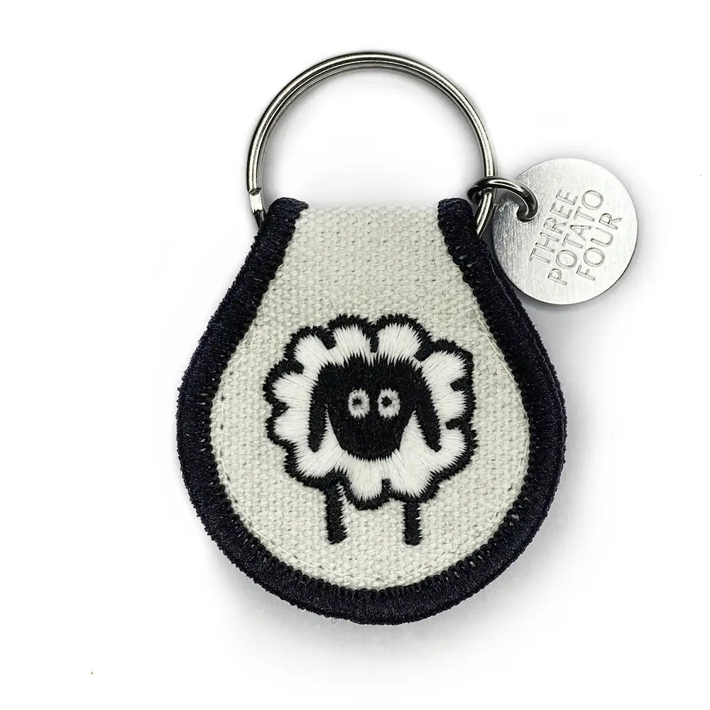 Sheep Patch Keychain
