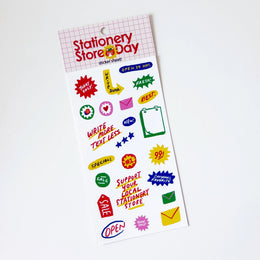 SSD 2026 Shop Signs Sticker Sheet