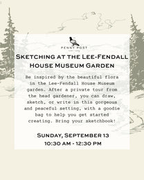 Sketching at the Lee Fendall House Museum Garden