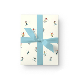 Skier Holiday Gift Wrap