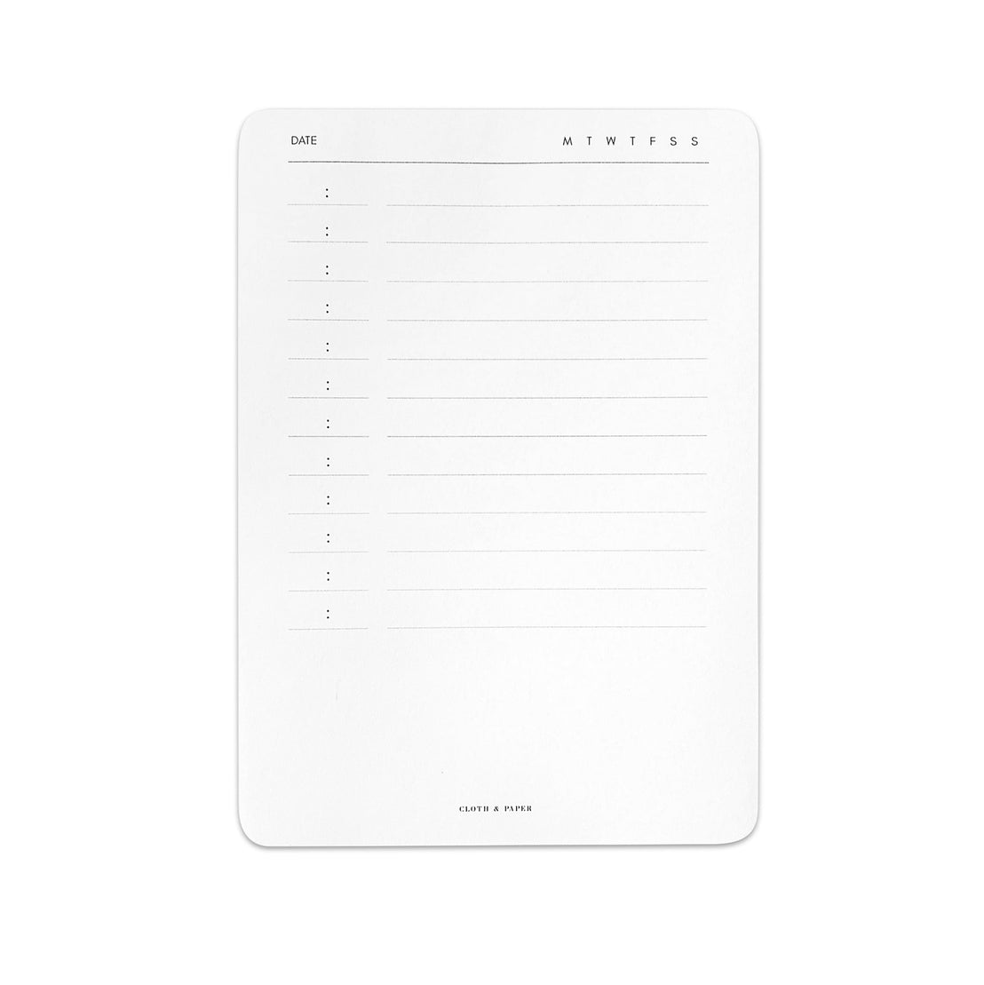 Small Schedule Notepad