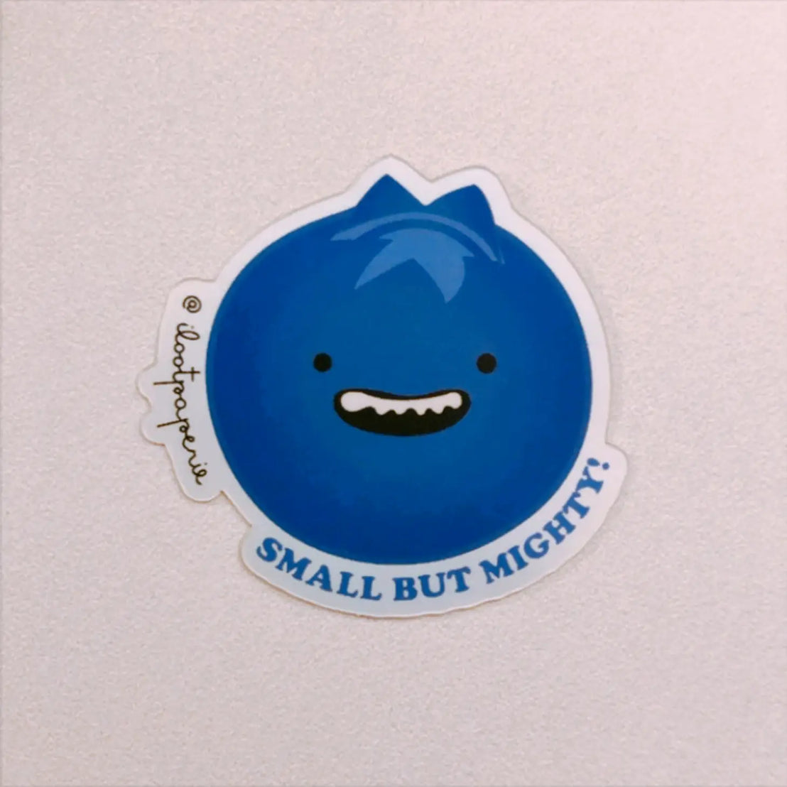 Small But Mighty Blueberry Sticker